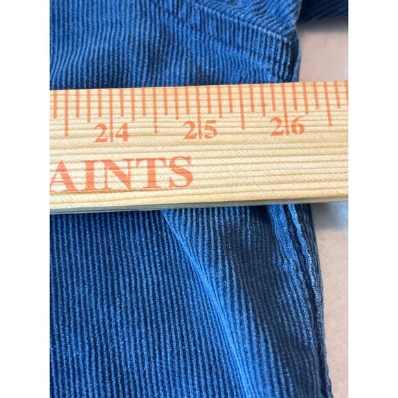 Vintage Eddie Baver Blue Corduroy Button-Down Shirt With Pockets For Men large s - Picture 6 of 12